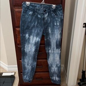 a.n.a Indigo Tie-Dye Boyfriend Jeans